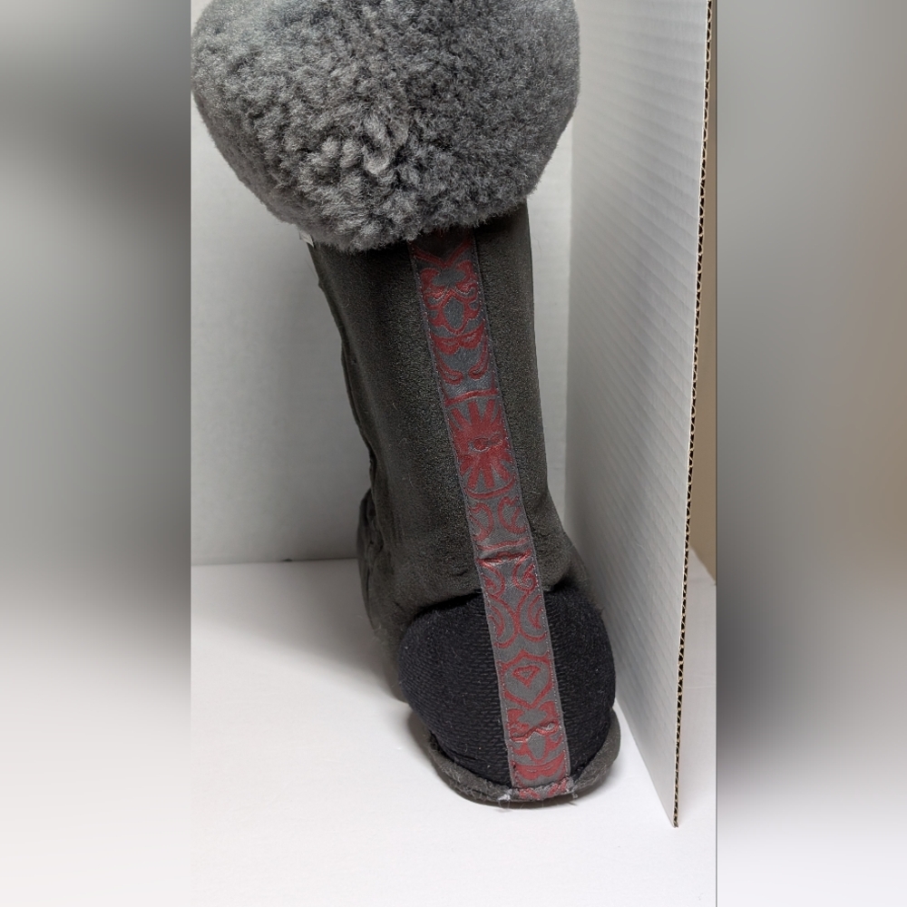 Ugg Sheepskin Leather Moon Boots Women US Size 9 - Picture 9 of 14